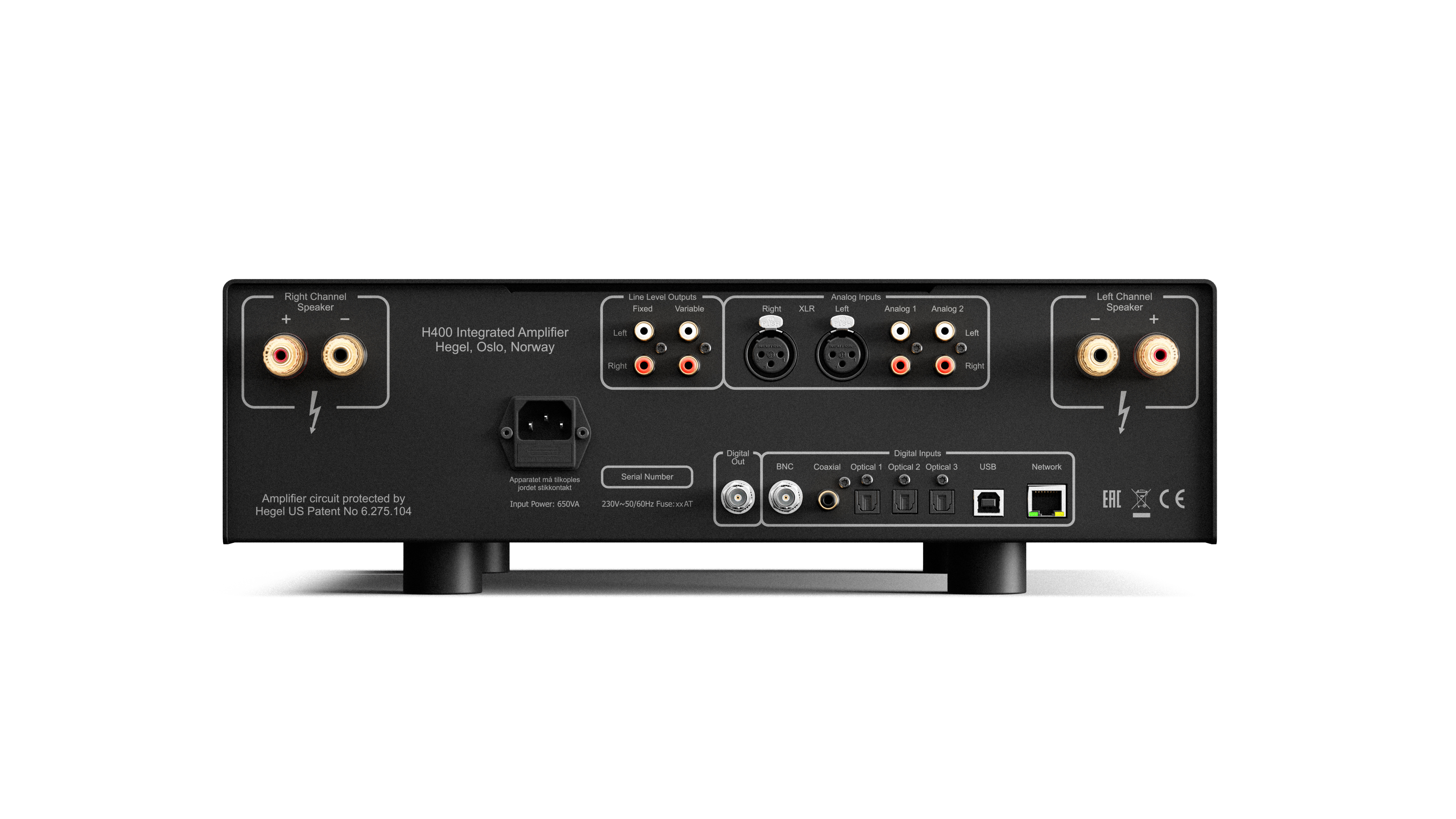 HEGEL H400 フロント斜め