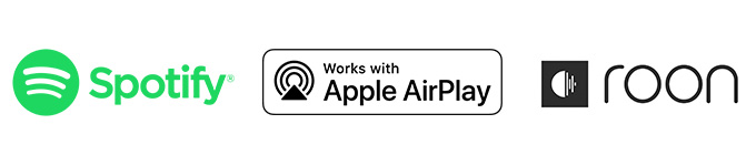 Spotify, AirPlay, Roon対応