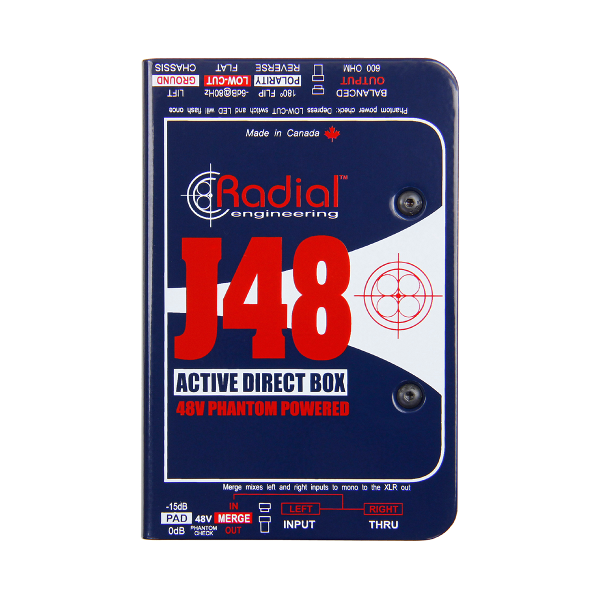Radial J48 アクティブDI ＋ XLRケーブル Radial 【USED】 J48 (ラディアル)(アクティブDI)(ファンタム