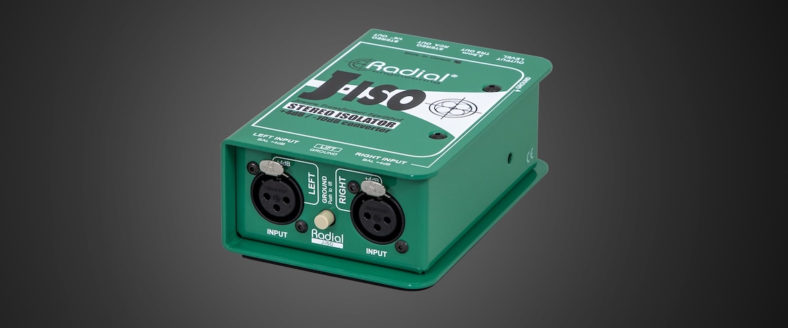 配信機器・PA機器・レコーディング機器 Radial J-Iso (STEREO ISOLATOR) Radial Engineering +4dB to -10dB ステレオコンバーター Jensen