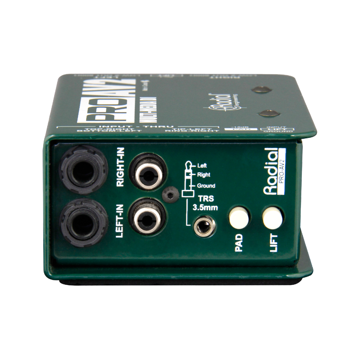 Radial Engineering AV機器接続 ステレオ出力 パッシブDI ProAV2