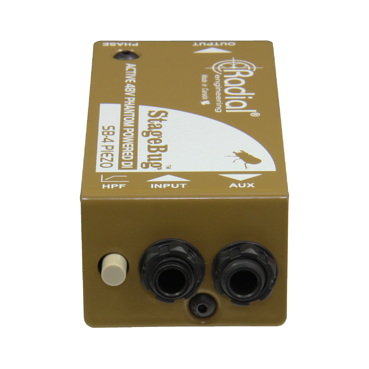 Radial Engineering ピエゾピックアップ用DI StageBug SB-4