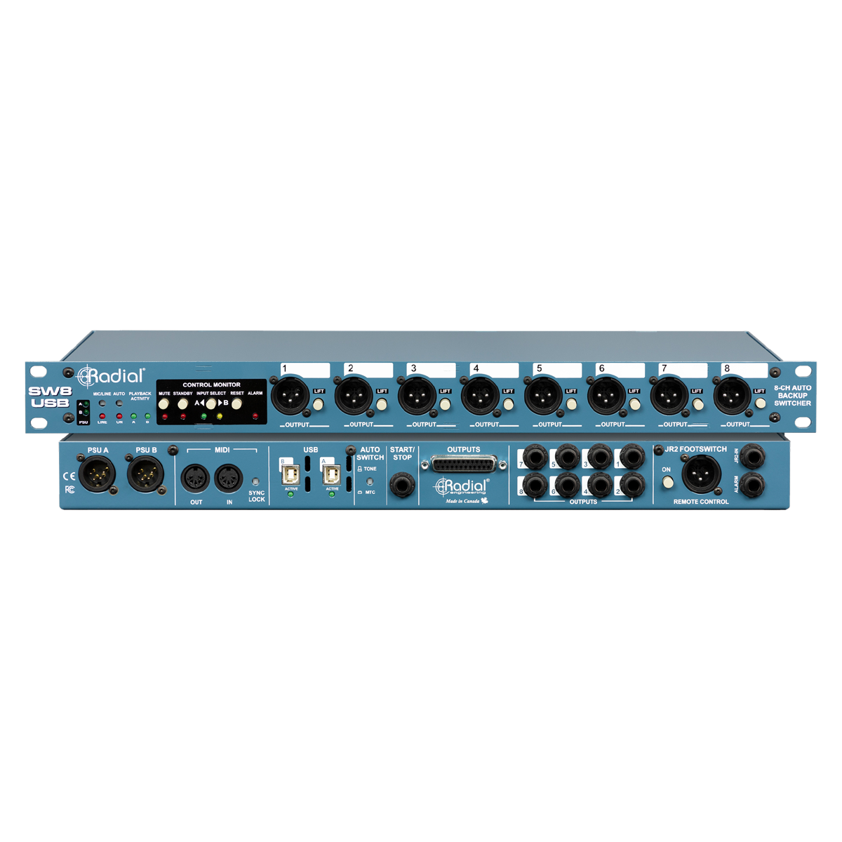 Radial SW8 USB オーディオインターフェース SW8-USB - Radial Engineering
