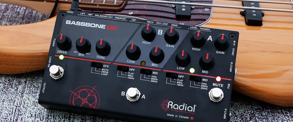 Radial Engineering 2CHベースプリアンプ BASSBONE OD - 株式