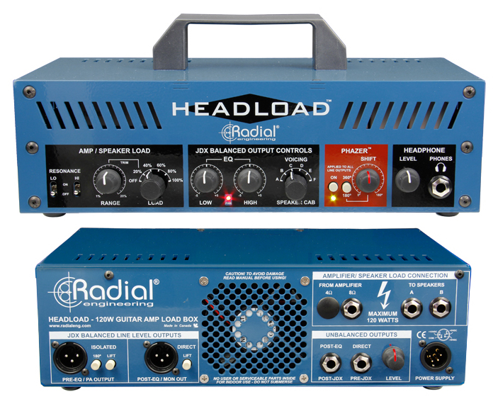 ラディアル Radial Headload V8 ギターアンプロードボックス 8Ω 株式