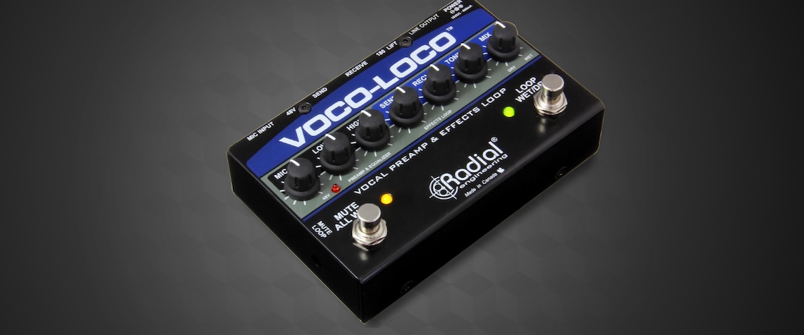 Radial VOCO-LOCO マイクプリアンプ Radial Engineering ボーカル/楽器用エフェクトスイッチャー